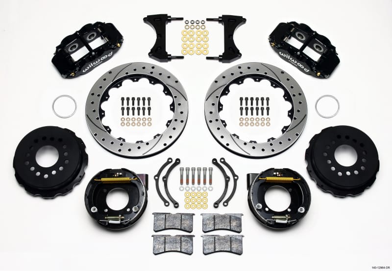 Wilwood — Wilwood Narrow Superlite 4R Rear P-Brk Kit 12.88in Drilled Chevy 12 Bolt w/ C-Clips
BRAKE KIT