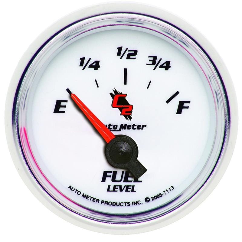 AutoMeter — GAUGE, FUEL LEVEL, 2 1/16" , 0OE TO 90OF, ELEC, C2