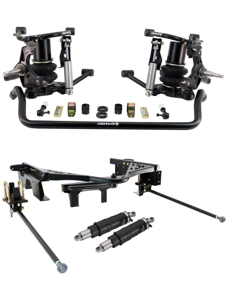 Ridetech — Ridetech 88-98 Chevy C1500 2WD Air Suspension System w/ HD Drop Spindles
HQ Air Kit 88-98 C15