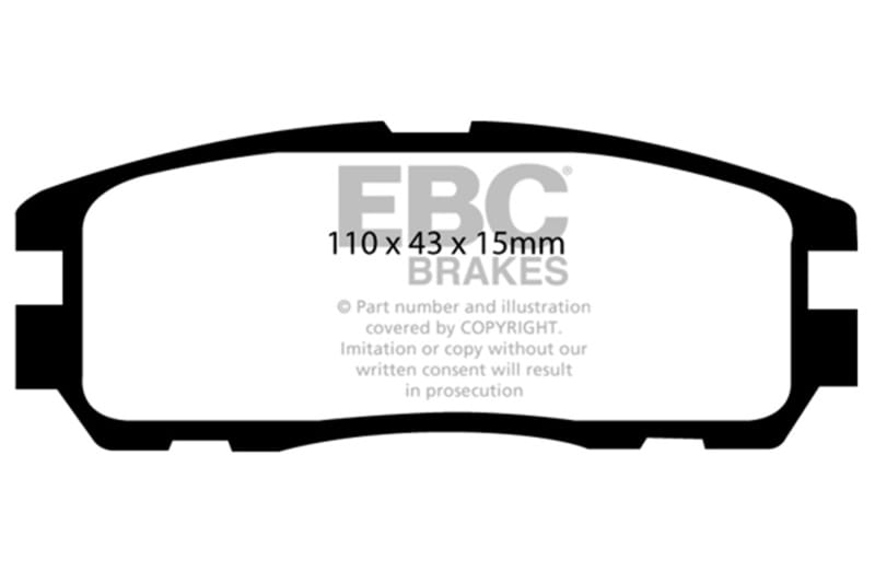 EBC — EBC 96-98 Acura SLX 3.2 Greenstuff Rear Brake Pads
Disc Brake Pad