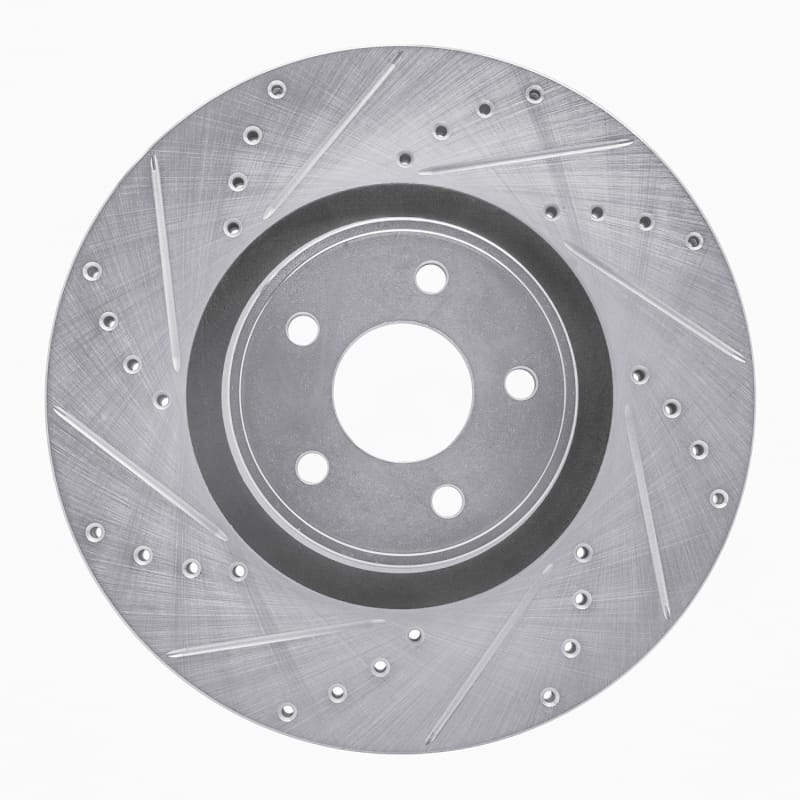 R1 Concepts — R1 14-19 Ford Focus Front Left Drilled & Slotted Silver Brake Rotor
R1 Brake Rotor Drill
