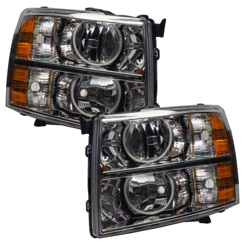 ORACLE Lighting — Oracle 07-13 Chevrolet Silverado SMD HL - Round Style - ColorSHIFT w/ BC1 Controller