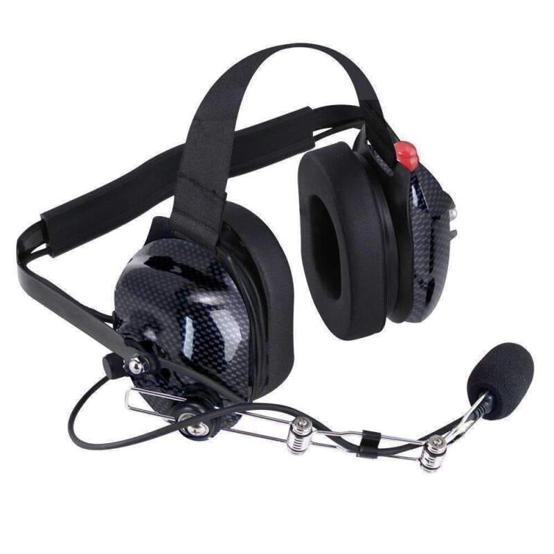 Rugged Radios — Rugged Radios H42 Behind the Head (BTH) Headset for 2-Way Radios Carbon Fiber