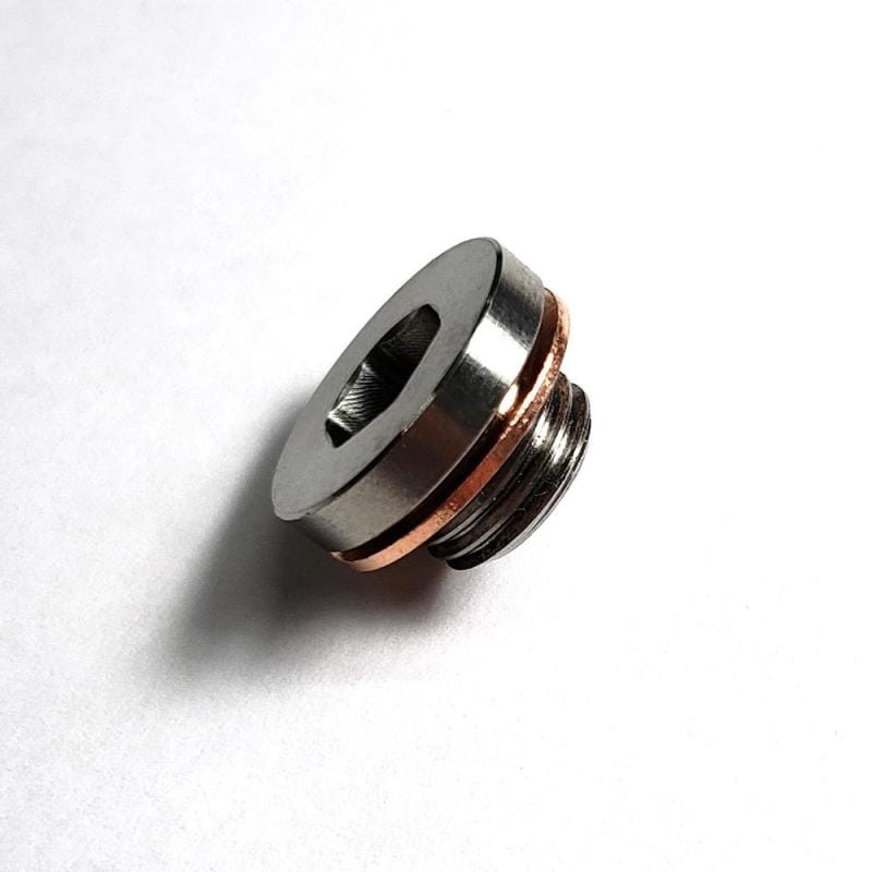 Stainless Bros — Stainless Bros M12x1.25 O2 Motorcycle Sensor Bung Plug w/ Copper Washer