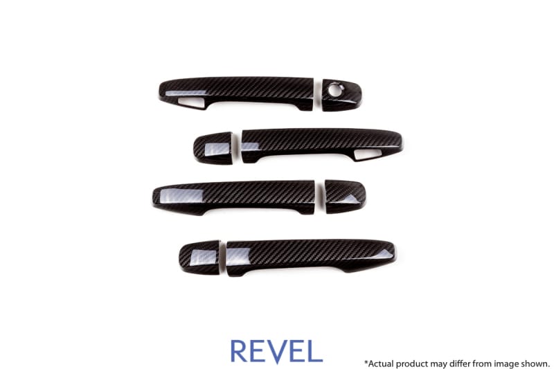 Revel — Revel GT Dry Carbon Door Handle Covers (FL/FR/RL/RR) 15-18 Subaru WRX/STI - 8 Pieces