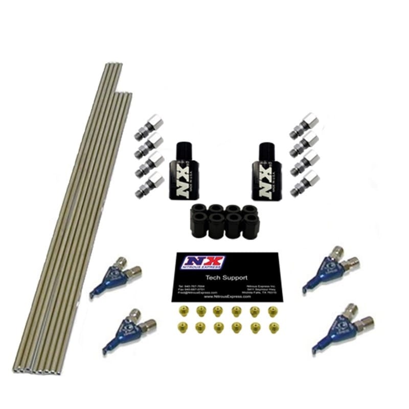 Nitrous Express — Nitrous Express 4 Cyl Piranha Conversion for Single Nozzle EFI System to Direct Port
Injection System Kit
N2OSys