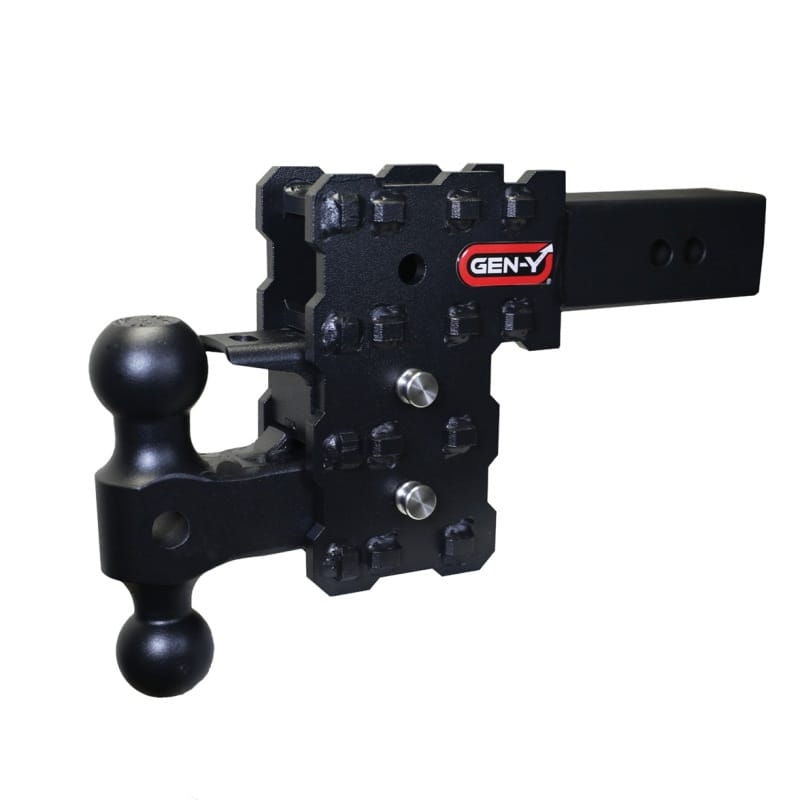 GEN-Y Hitch — Gen-Y Phantom-X 2.5in Solid Shank 5in Drop 1.6K TW 16K Hitch w/GH-051 Dual-Ball & GH-032 Pintle Lock
Drop Hitch