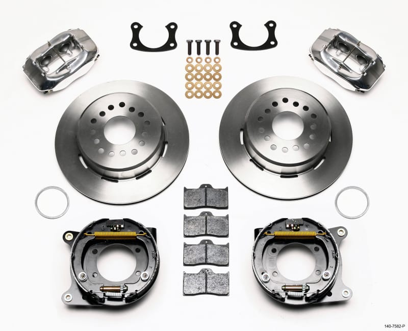 Wilwood — Wilwood Forged Dynalite P/S Park Brake Kit Polished New Big Ford 2.36in Offset
BRAKE KIT