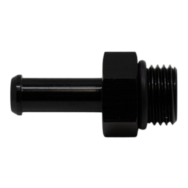 DeatschWerks — DeatschWerks 6AN ORB Male to 5/16in Male Barb Fitting (Incl O-Ring) - Anodized Matte Black
Lines & Fittings