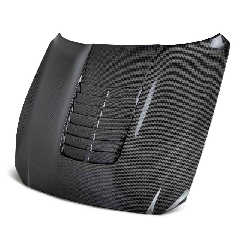 Anderson Composites — Anderson Composites 15-20 Ford Mustang Shelby GT350/GT350R Type GT5 Double Sided Carbon Fiber Hood