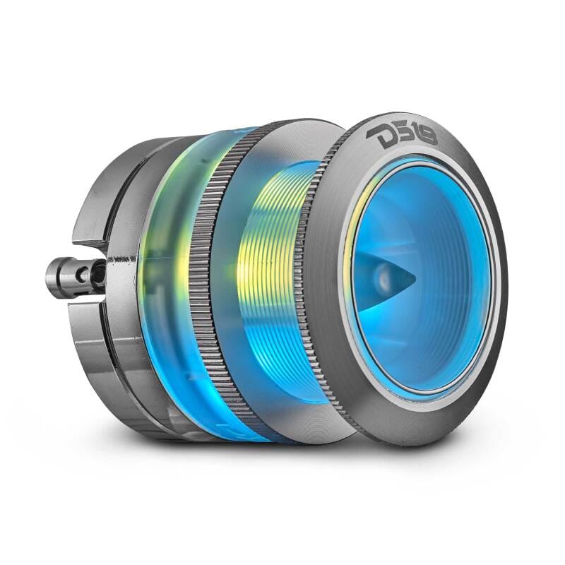 DS18 — DS18 2.3in Super Bullet Tweeter 100 Watts RMS 1in Titanium Vc 4 ohm Digital LED Lights