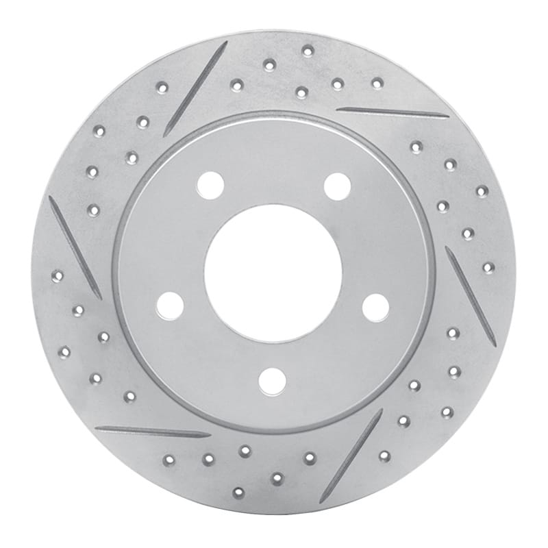 R1 Concepts — R1 04-13 Mazda 3 Rear Left Drilled & Slotted Geo-Carbon Rotor