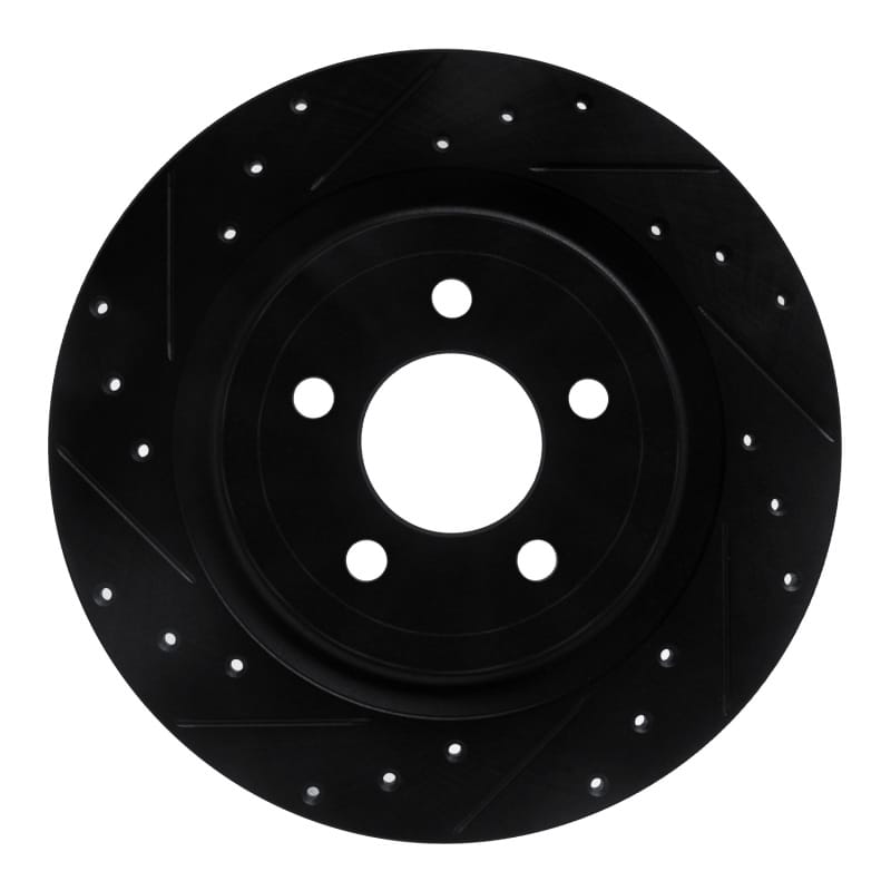 R1 Concepts — R1 20-25 Ford Mustang Rear Left Drilled & Slotted Black Brake Rotor
R1 Brake Rotor Drill