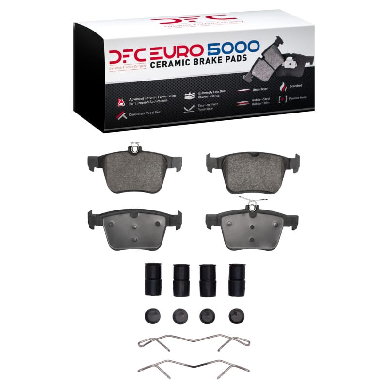 DFC — DFC 13-23 Audi S3 (Mexico) Rear Euro 5000 Ceramic Brake Pads and Hardware Kit
DFC EURO Pads + HW