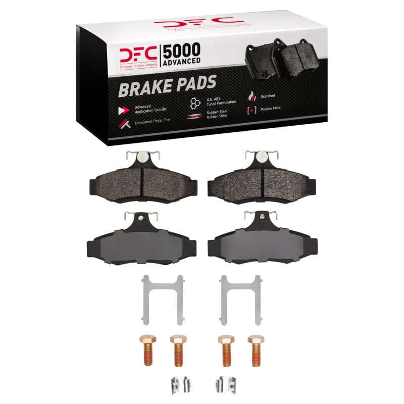 DFC — DFC 97-04 Daewoo Leganza Rear 5000 Advanced Semi Metallic Brake Pads and Hardware Kit