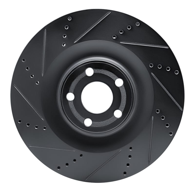 R1 Concepts — R1 21-25 Ford Mustang Mach-E Front Left Drilled & Slotted Black Brake Rotor
R1 Brake Rotor Drill