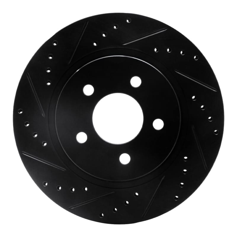 R1 Concepts — R1 05-14 Ford Mustang Rear Left Drilled & Slotted Black Brake Rotor
R1 Brake Rotor Drill