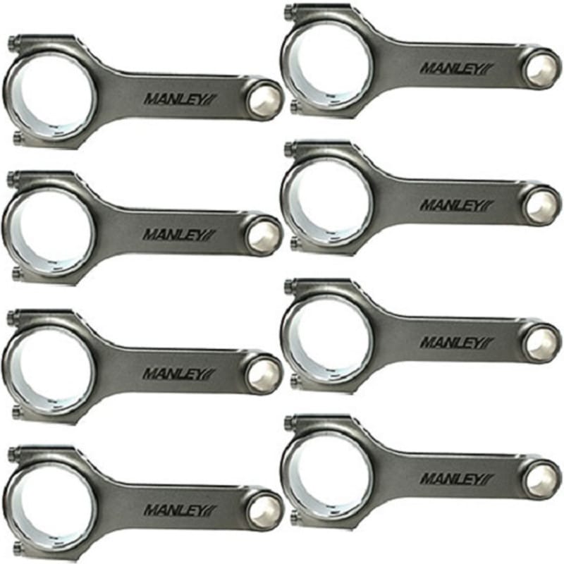 Manley Performance — Manley Chrysler Hemi 6.125 Length H Tuff Series Connecting Rod Set w/ ARP 2000 Bolts (Set of 8)
Connecting Rod Set