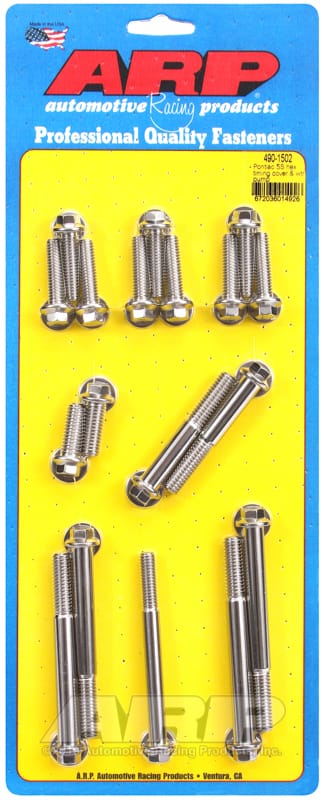 ARP — ARP Pontiac SS Polished Hex Timing Cover and Water Pump