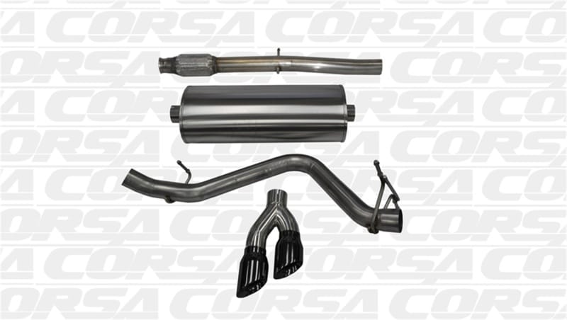 CORSA Performance — Corsa 14-19 GMC Sierra/Chevy Silv 1500 Crew Cab/Short Bed 5.3L V8 Black Sport Single Side CB Exhaust
Exhaust