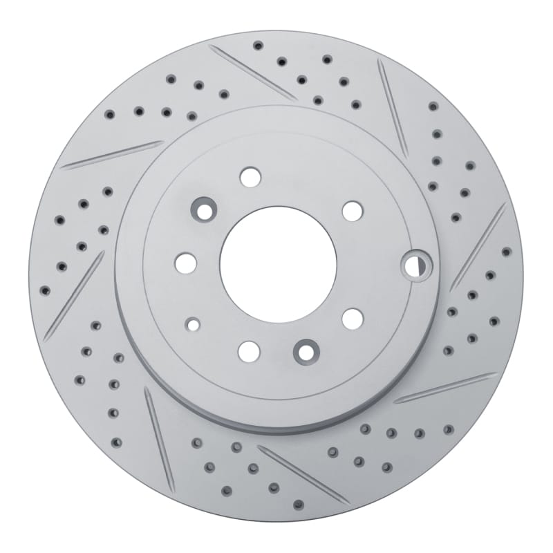 R1 Concepts — R1 07-15 Mazda Cx-9 Rear Right Drilled & Slotted Geo-Carbon Rotor