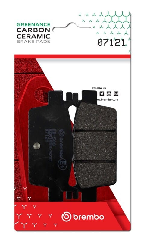 Brembo OE Powersports — Brembo OE Kymco Ak Carbon Ceramic Brake Pad - Rear
