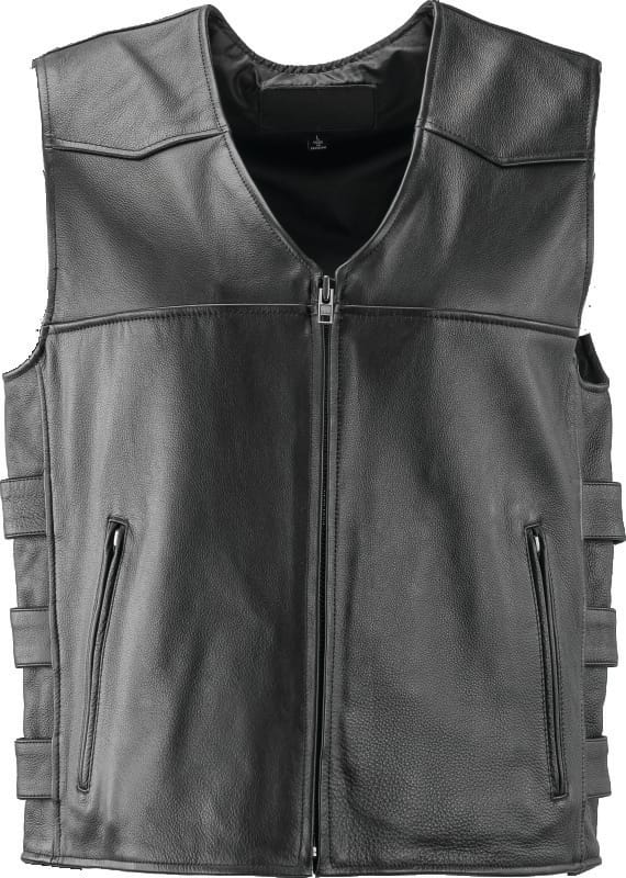 Kuryakyn — Kuryakyn Leather By River Road Plains Leather Vest Black - Small