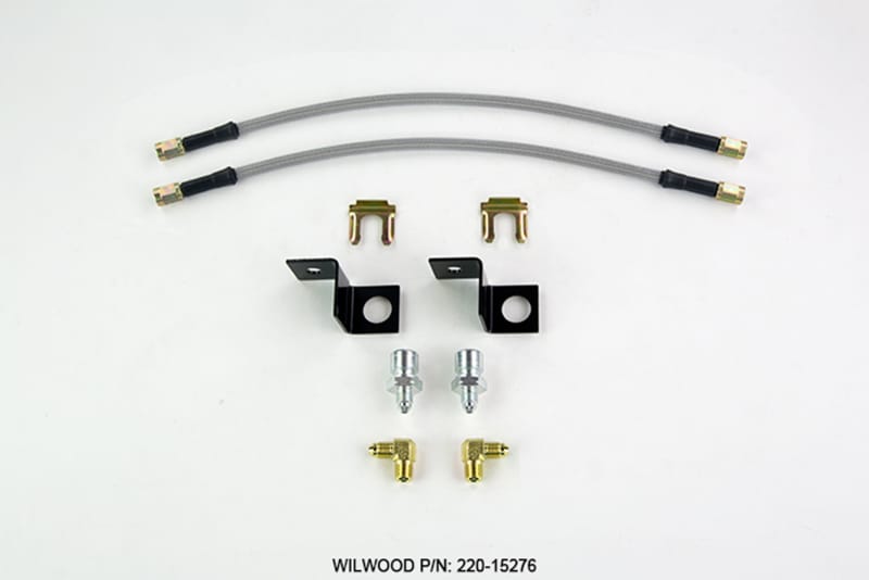 Wilwood — Wilwood Flexline Kit 14 inch -3 M10-1.5 IF 1/8 NPT 90 Degree
FLEXLINE KIT