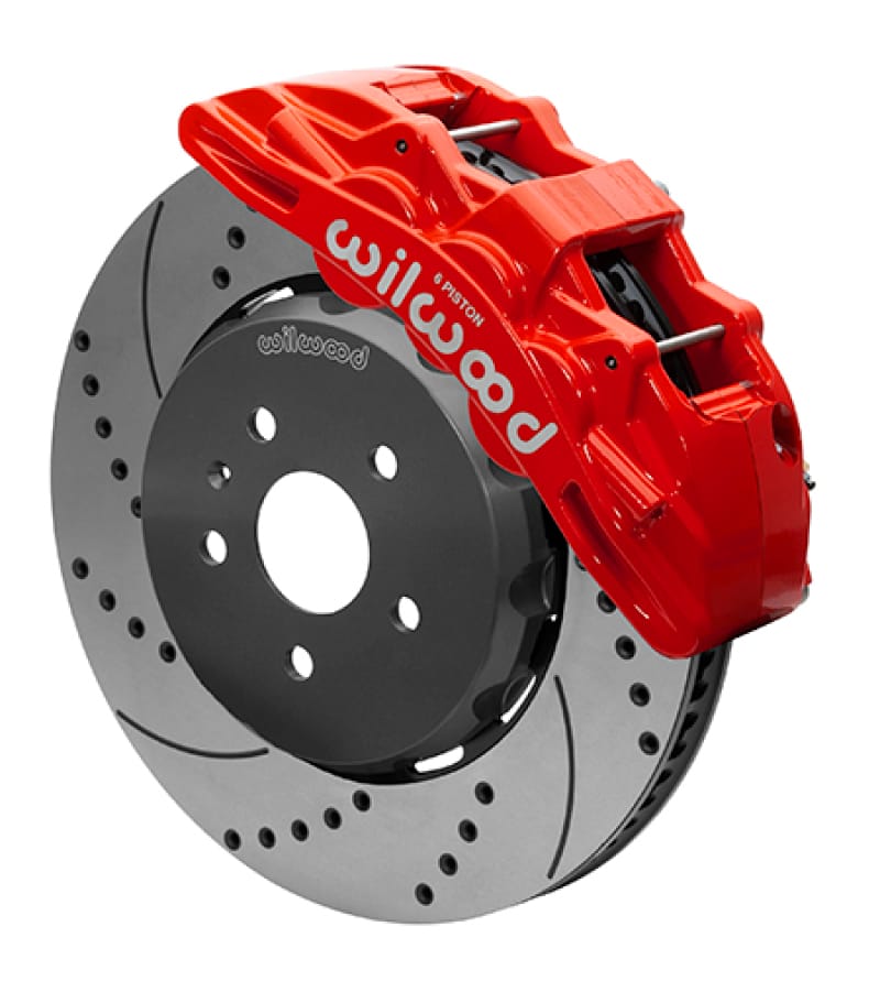 Wilwood — Wilwood SX6R Front Brake Kit 15in Lug Drive Slotted/Drilled Red w/ Lines 10-14 Chevrolet Camaro SS
BRAKE KIT
