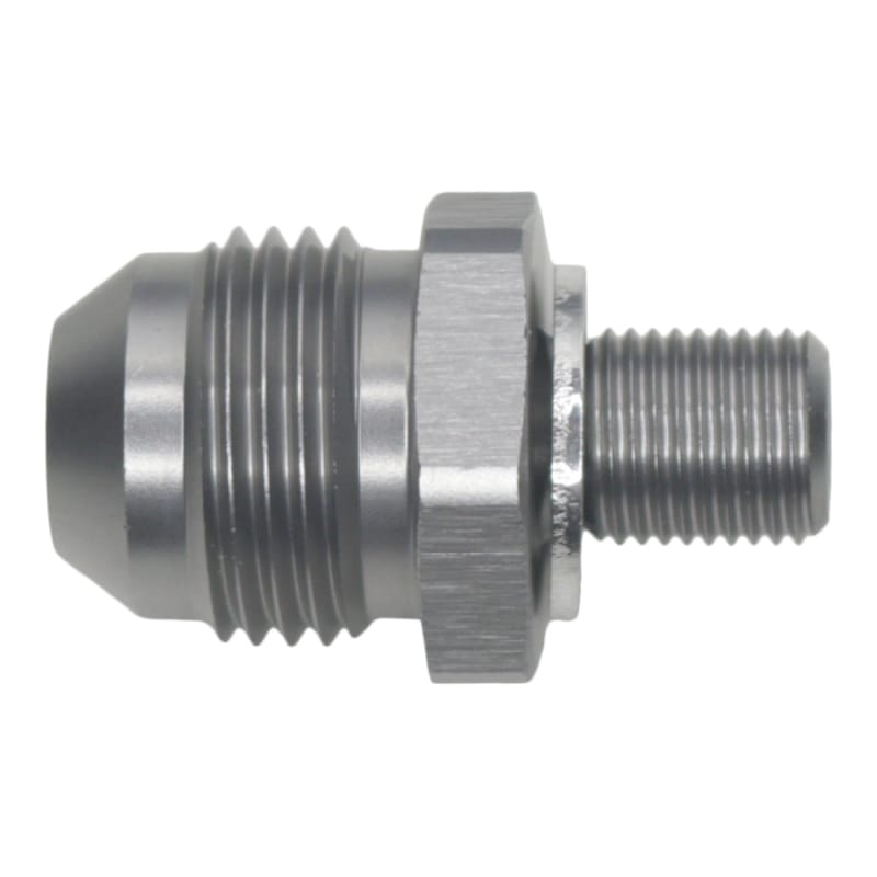 DeatschWerks — DeatschWerks 8AN Male Flare to M10 X 1.0 Male Metric - Anodized Titanium
Lines & Fittings