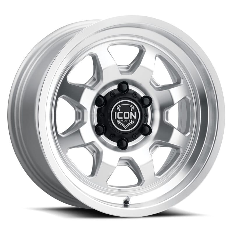 ICON — ICON Nuevo 17x8.5 / 5x150 / 25mm Offset / 5.75in BS - Silver Machined Wheel
NUEVO WHEEL