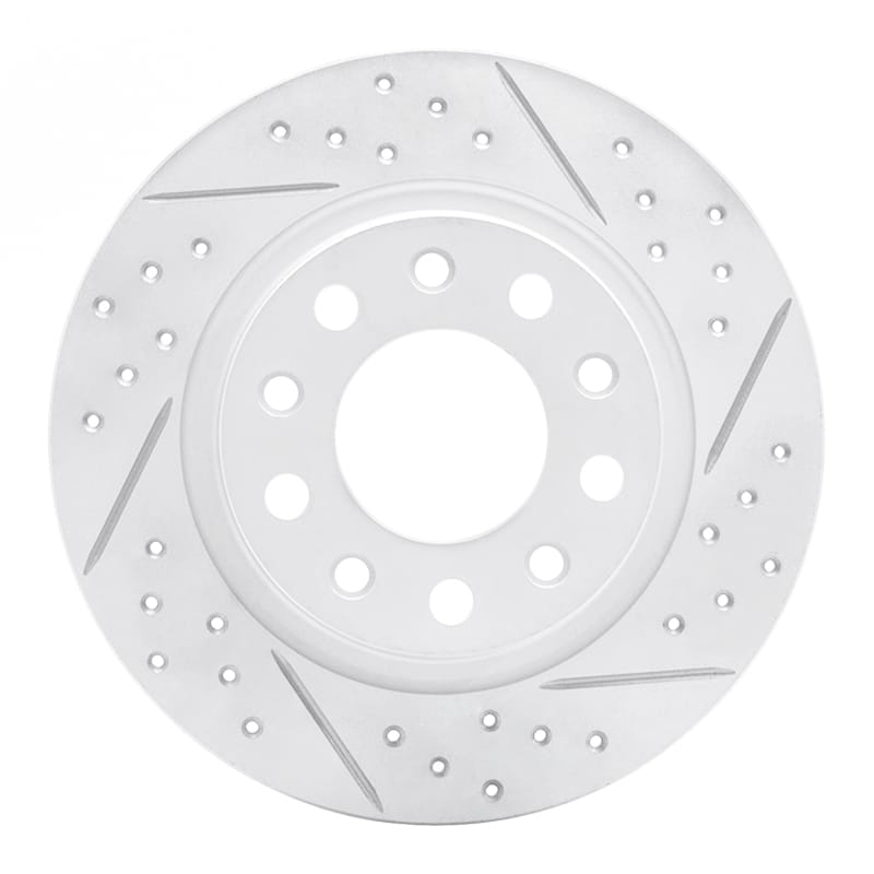 R1 Concepts — R1 13-16 Dodge Dart Rear Right Drilled & Slotted Geo-Carbon Rotor