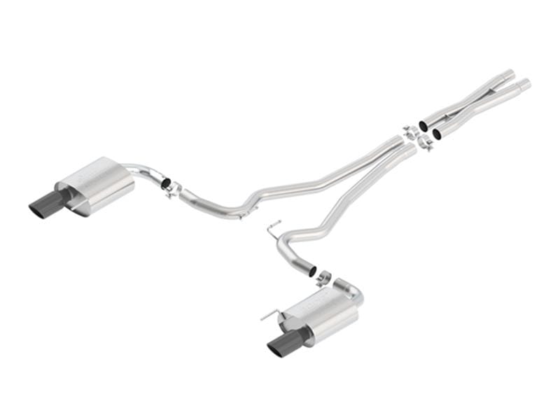 Borla — Borla Atak S Cat-Back 15-17 Ford Mustang GT 5.0L V8 MT/AT 2.5in pipe 4in tip (Black Chrome)
Cat-Back System
ExhstSysKt