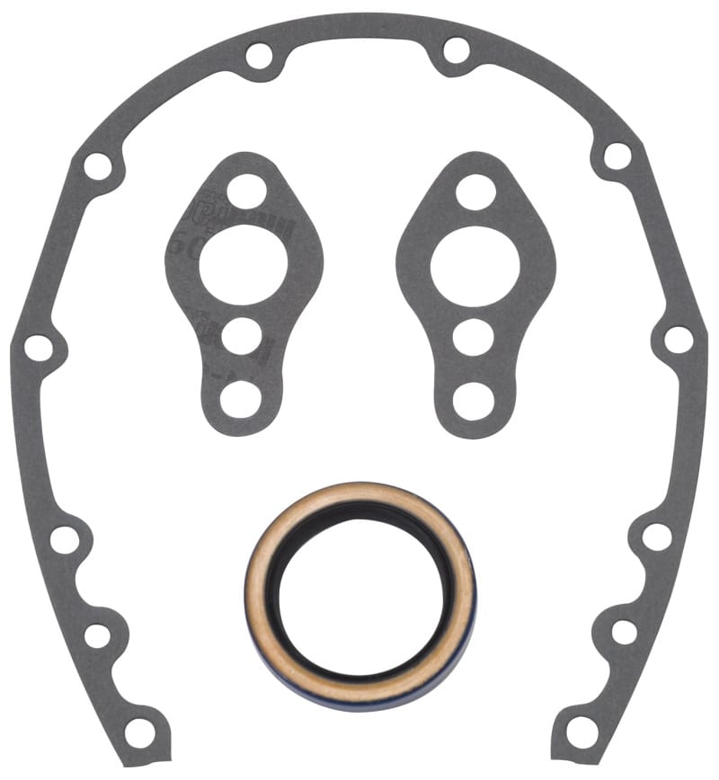 Edelbrock — Edelbrock SBC Timing Cover Gasket And Oil Seal Kit
GASKETS