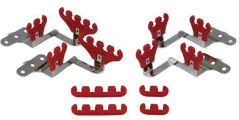 Moroso — Moroso Chevrolet Small Block Ignition Wire Loom Kit - Centerbolt - 7-9mm - Red
