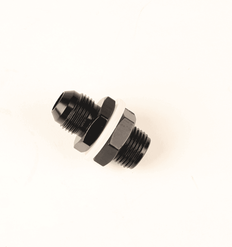 Fragola — Fragola -10AN Fuel Cell Bulkhead w/ Washers and Nut - Black