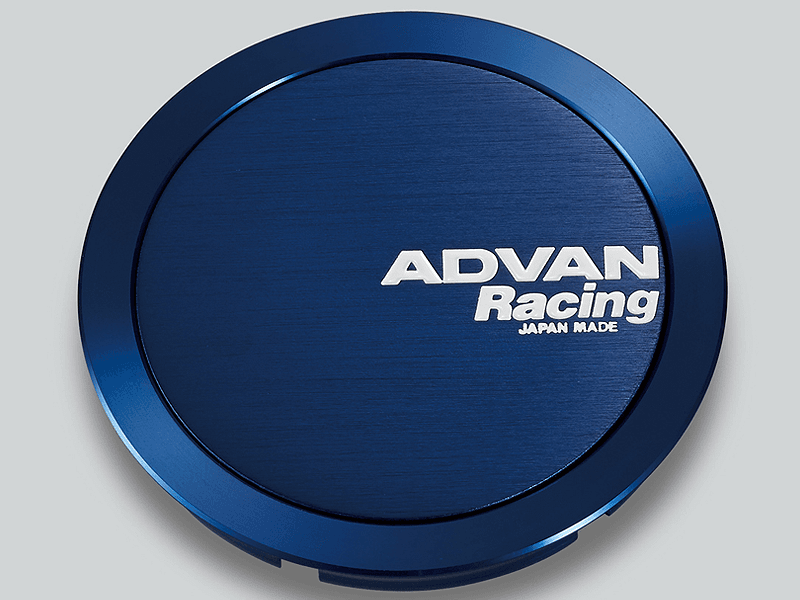 Advan — Advan 63mm Full Flat Center Cap - Blue Anodized