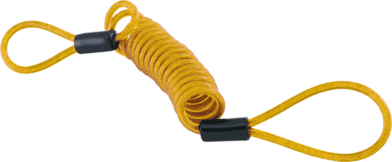BikeMaster — Bully Lock Reminder Disc Cable 4 ft. - Yellow