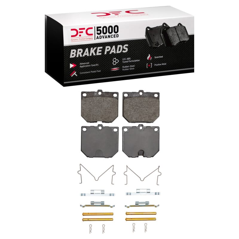 DFC — DFC 69-83 Nissan 620 Pickup Front 5000 Advanced Ceramic Brake Pads and Hardware Kit
DFC Brake Pad Set