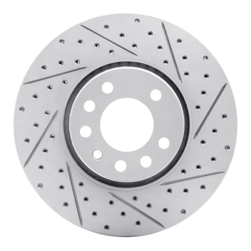 R1 Concepts — R1 03-11 Cadillac Bls (Mexico) Front Right Drilled & Slotted Geo-Carbon Rotor