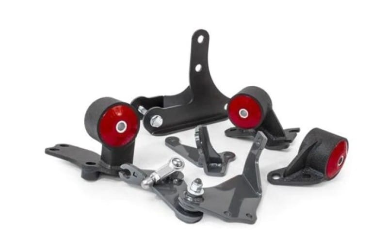 Innovative Mounts — Innovative 88-91 Civic D-Series Black Steel Mounts 60A Bushings (92+ Engine Hydro Conversion)