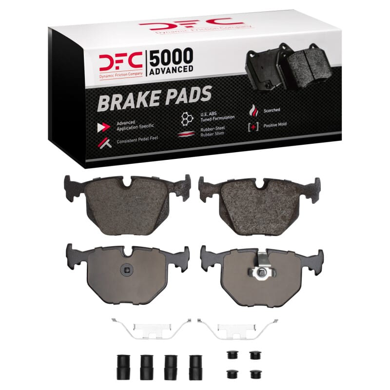 DFC — DFC 01-10 BMW 330xi Rear 5000 Advanced Low Metallic Brake Pads and Hardware Kit
DFC Brake Pad Set