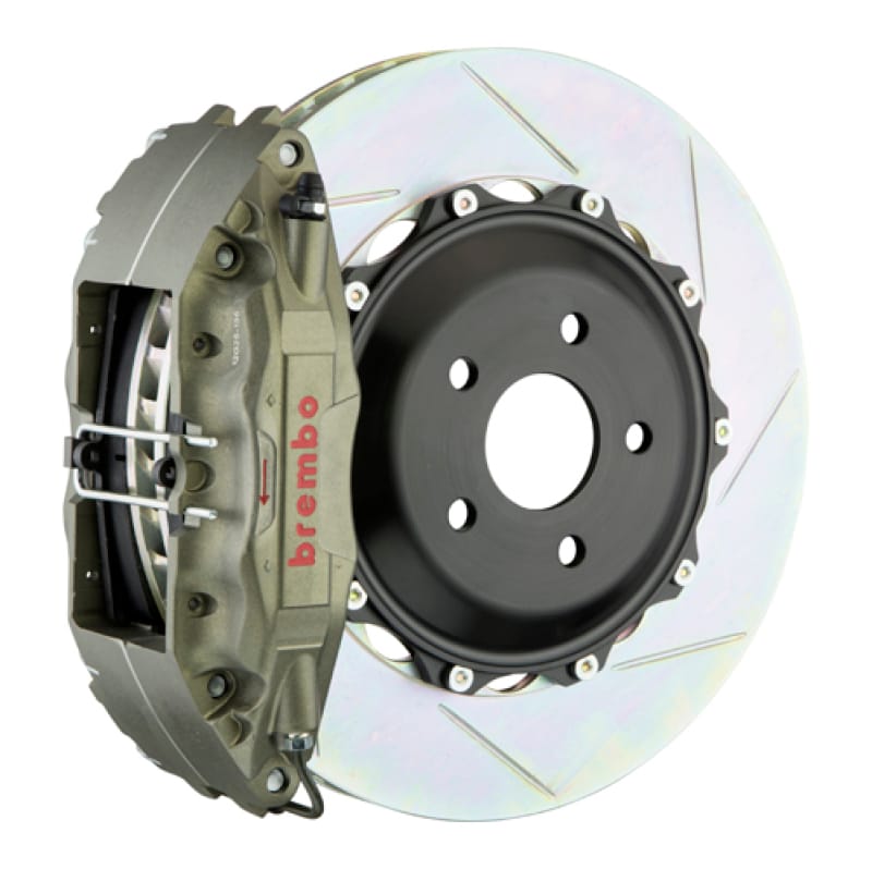 Brembo — Brembo 15-23 Mustang PISTA Rear Race BBK 4 Piston Billet 2pc355x28 x54a 2pc Rotor T1-Clear HA