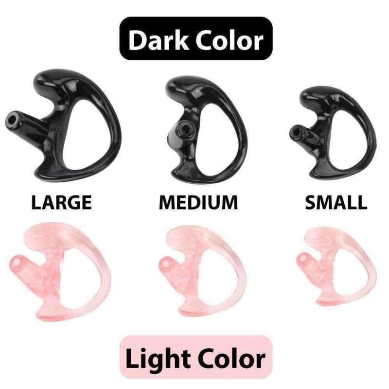 Rugged Radios — Rugged Radios Rubber Ear Mold Buds for Acoustic Tubes Left Ear / Light Color