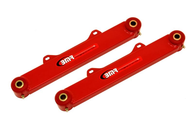BMR Suspension — BMR 10-15 5th Gen Camaro Rear Non-Adj. Toe Rods (Polyurethane) - Red