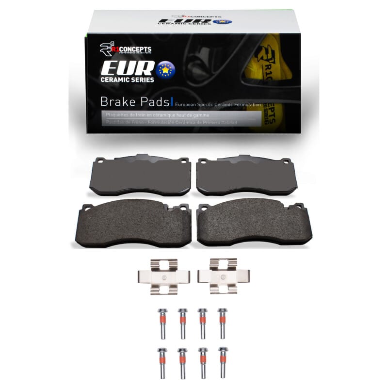 R1 Concepts — R1 2006-2013 BMW 135I Front R1 Euro Ceramic Pads & Hardware Kit
R1 Euro Ceramic Pads