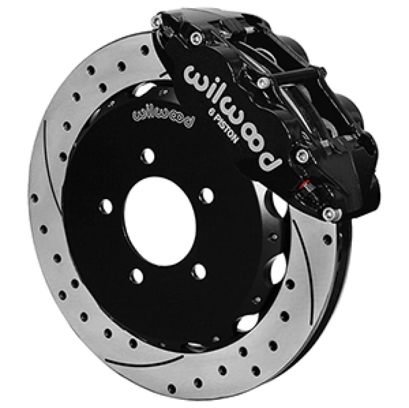 Wilwood — Wilwood 13-24 Honda Civic57mm Forged Narrow Superlite 6R Big Brake Front Brake Kit - Drilled Rotors
