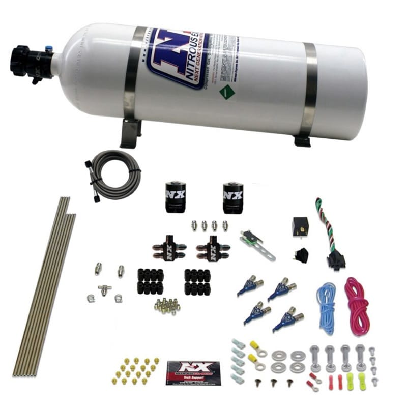 Nitrous Express — Nitrous Express 4 Cyl Gasoline EFI Nitrous Kit (50-250HP) w/15lb Bottle
Injection System Kit
N2OSys
