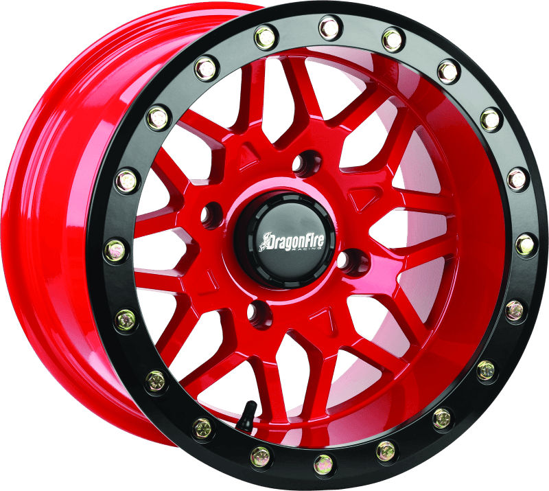 DragonFire Racing — DragonFire Racing Typhon Wheel 15X10 4/156 5+5 +0 Machined Red