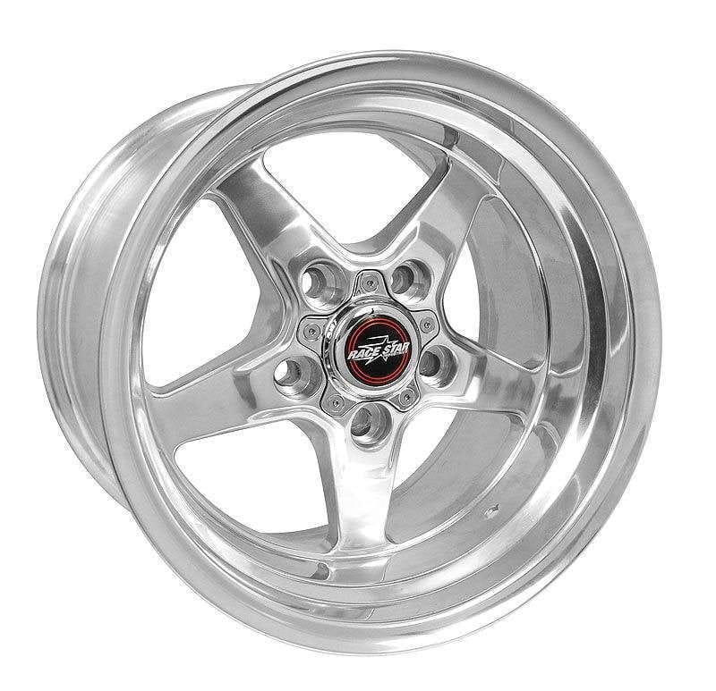Race Star — Race Star 92 Drag Star Polish 15x5 5x5.00BC 2.375BS Direct Drill Polished Wheel